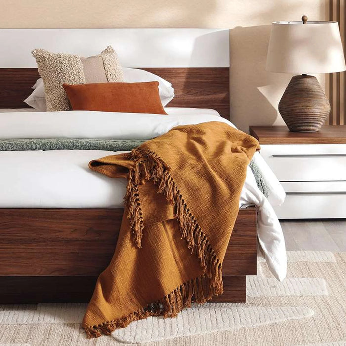 Belfast Single Bed 120X200 Cm - Walnut