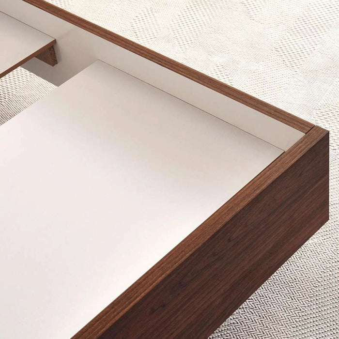 Belfast Single Bed 120X200 Cm - Walnut