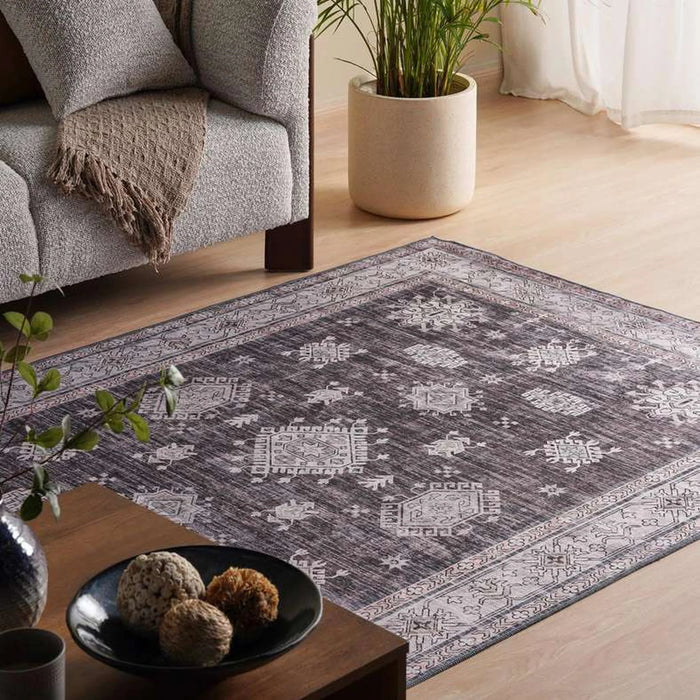 Belk Chenille Printed Rug 120X160Cm - Brown Pan Home