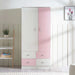 Bella Kids 2 Door Wardrobe - Pink Pan Home