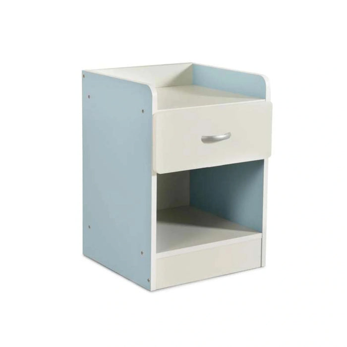 Bella Kids Nightstand With 1 Drawer And Storage - Blue
