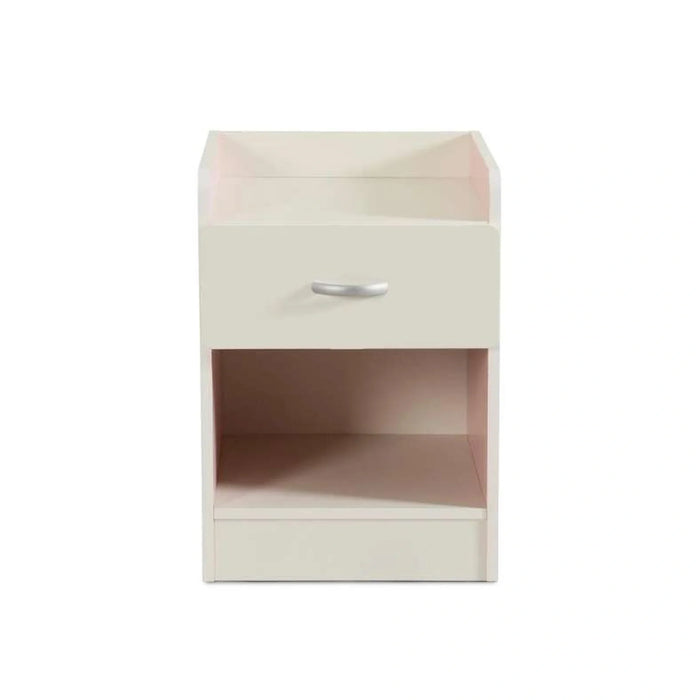Bella Kids Nightstand With 1 Drawer And Storage - Pink