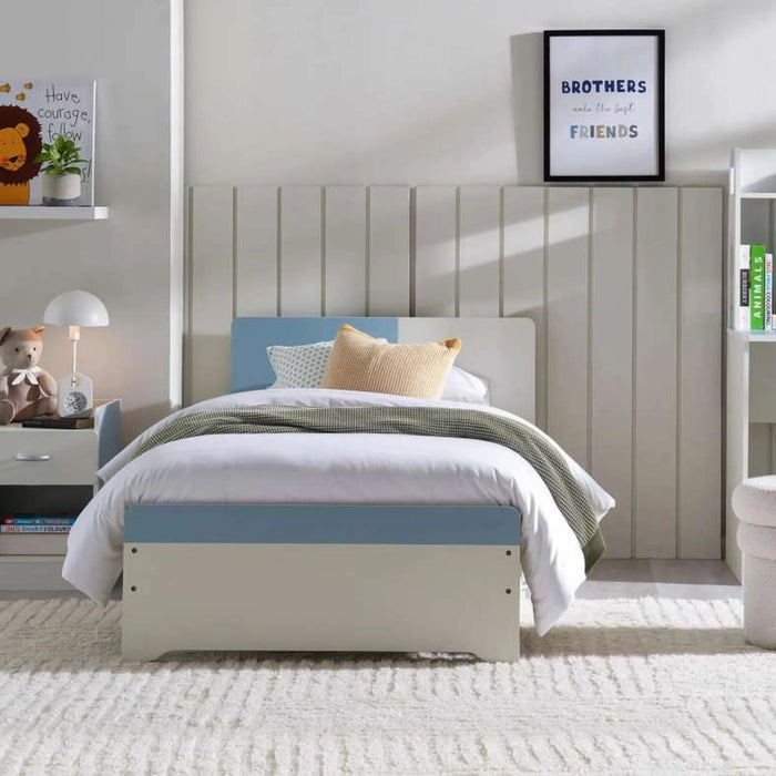 Bella Kids Single Bed With 4 Drawer Storage 90X190 Cm - Blue