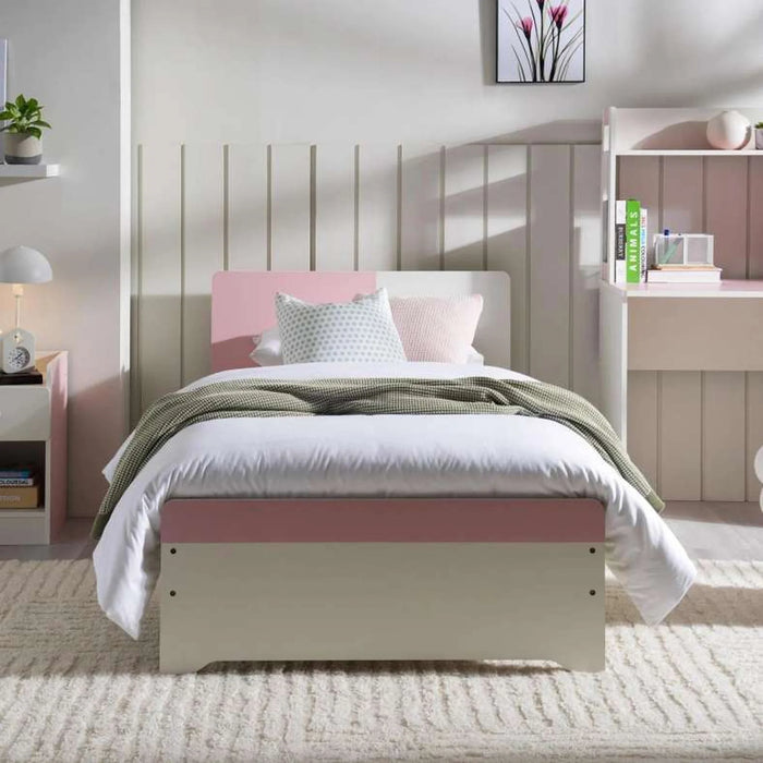 Bella Kids Single Bed With 4 Drawer Storage 90X190 Cm - Pink
