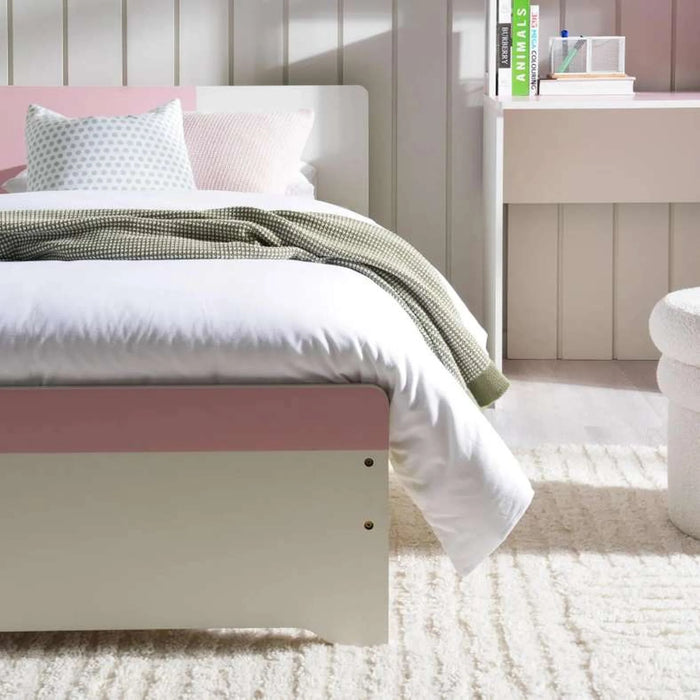 Bella Kids Single Bed With 4 Drawer Storage 90X190 Cm - Pink