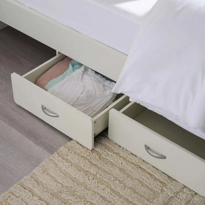 Bella Kids Single Bed With 4 Drawer Storage 90X190 Cm - Pink
