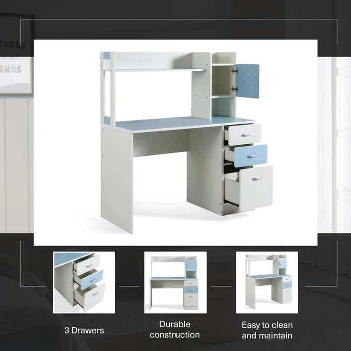 Bella Kids Study Desk - Blue