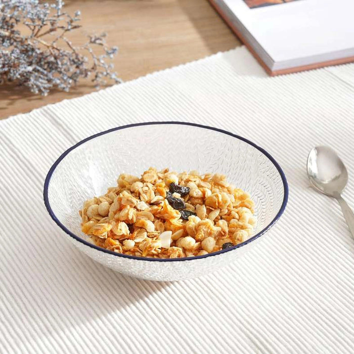 Bella Serving Bowl - Clear Blue Pan Home