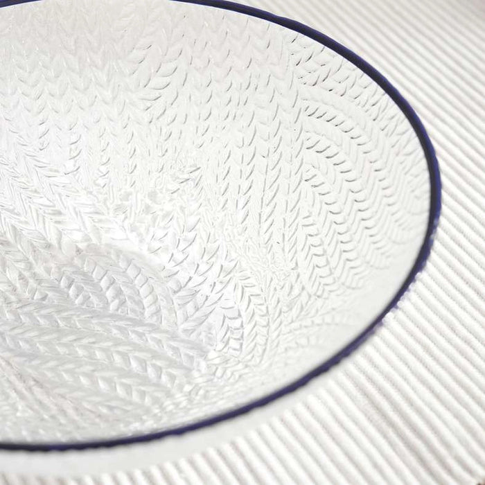 Bella Serving Bowl - Clear Blue Pan Home