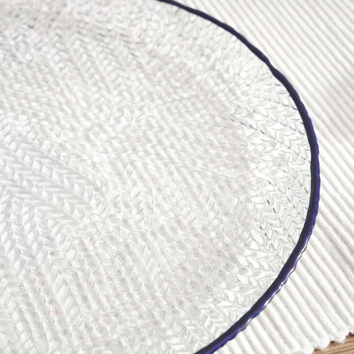 Bella Serving Platter Dia21X1.6Cm -Clear Blue