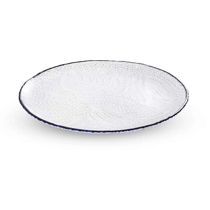 Bella Serving Platter Dia21X1.6Cm -Clear Blue