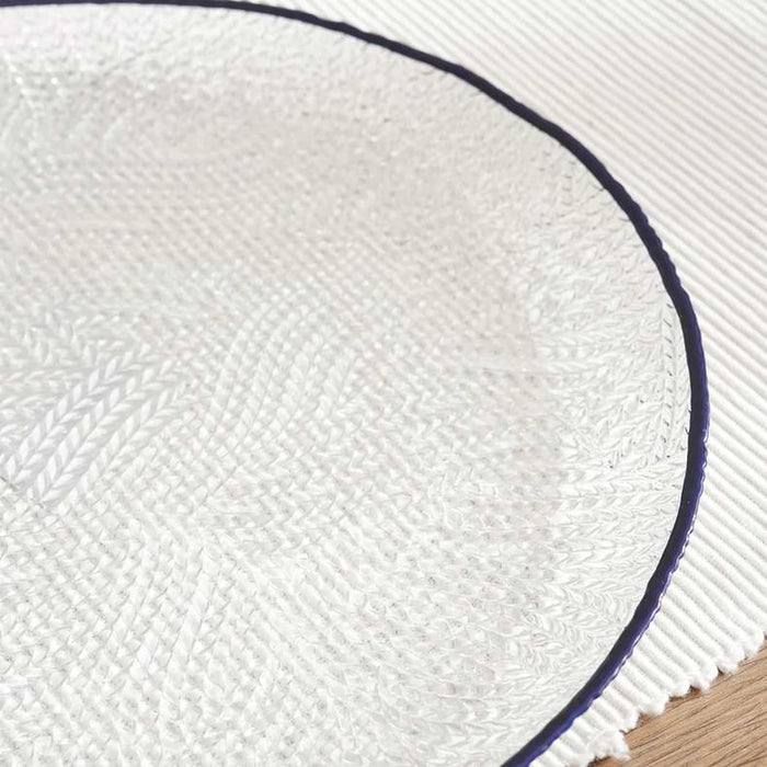 Bella Serving Platter Dia28X2Cm -Clear Blue
