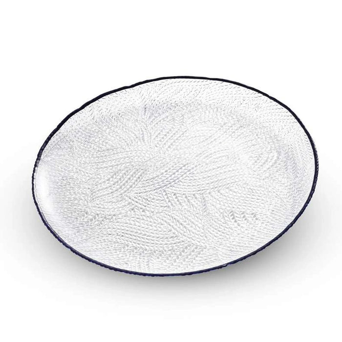 Bella Serving Platter Dia28X2Cm -Clear Blue