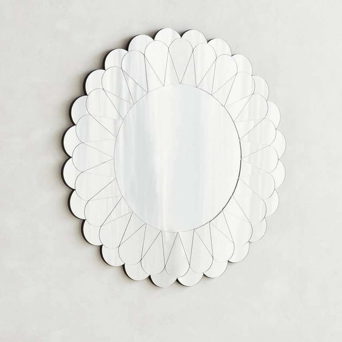 Bella Wall Mirror Dia 80Cm - Silver Pan Home