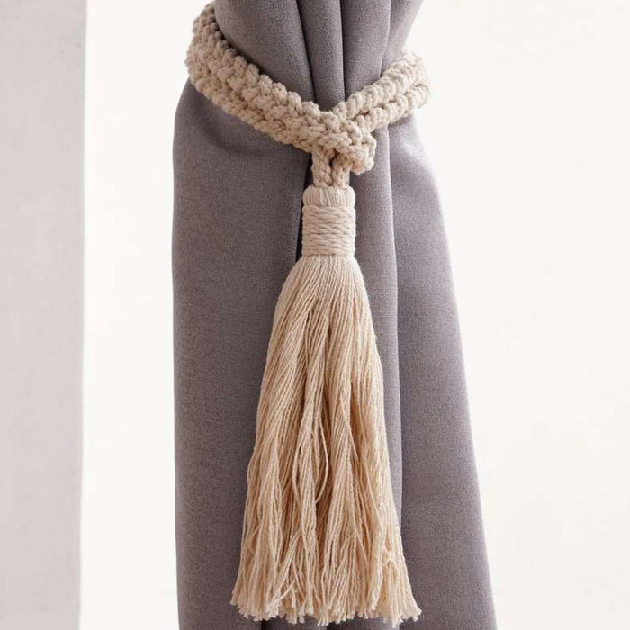Bellina Tassel Tieback - White