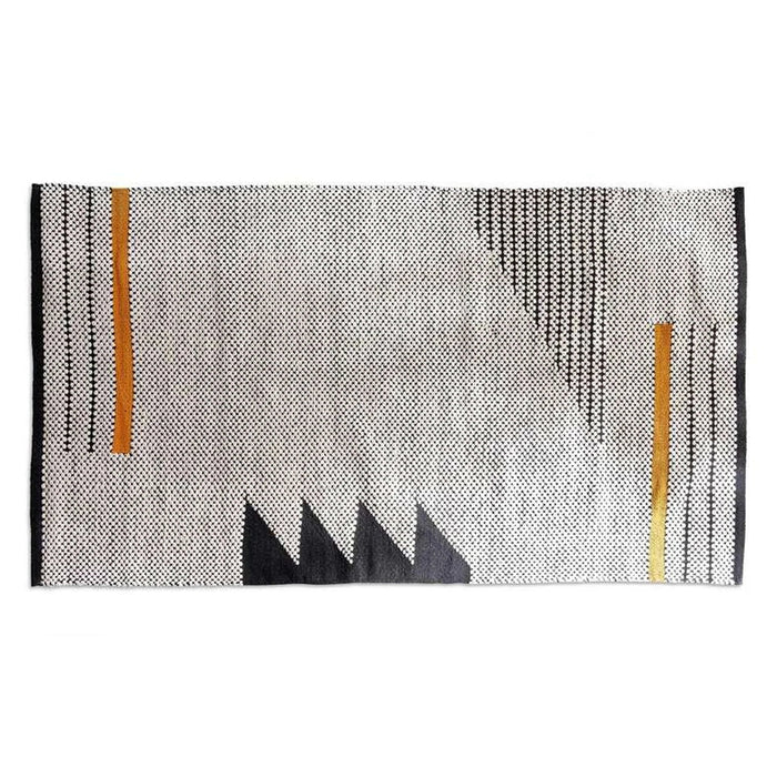 Belmont Hand Woven Cotton Dhurrie 90X150Cm - White Pan Home