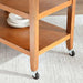 Ben New Kitchen Trolley - Beige & Brown Pan Home