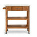 Ben New Kitchen Trolley - Beige & Brown Pan Home