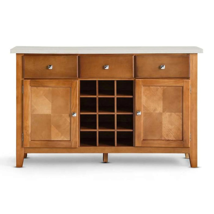 Ben New Sideboard With 2 Door 3 Drawer - Beige & Brown