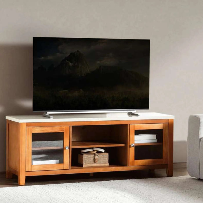 Ben New Tv Unit Upto 50 Inches - Beige & Brown