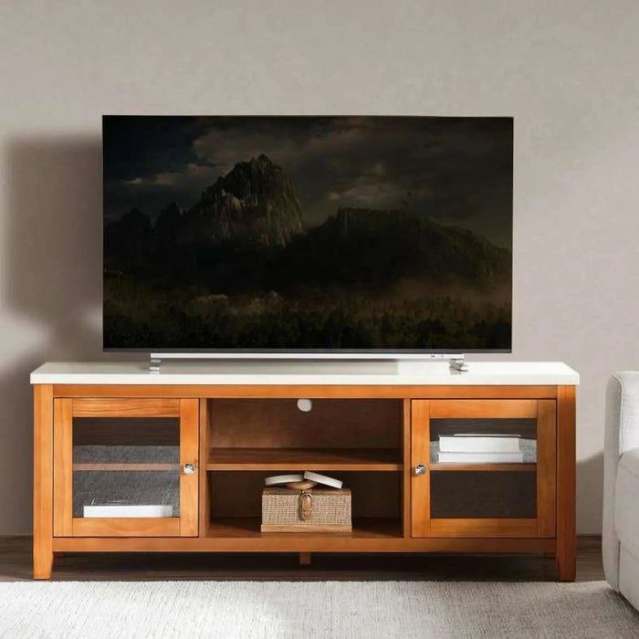 Ben New Tv Unit Upto 50 Inches - Beige & Brown