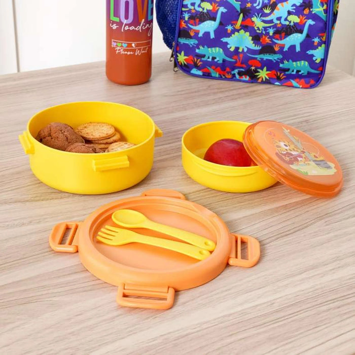 Bento 4-Piece Lunch Box 820Ml -Yellow