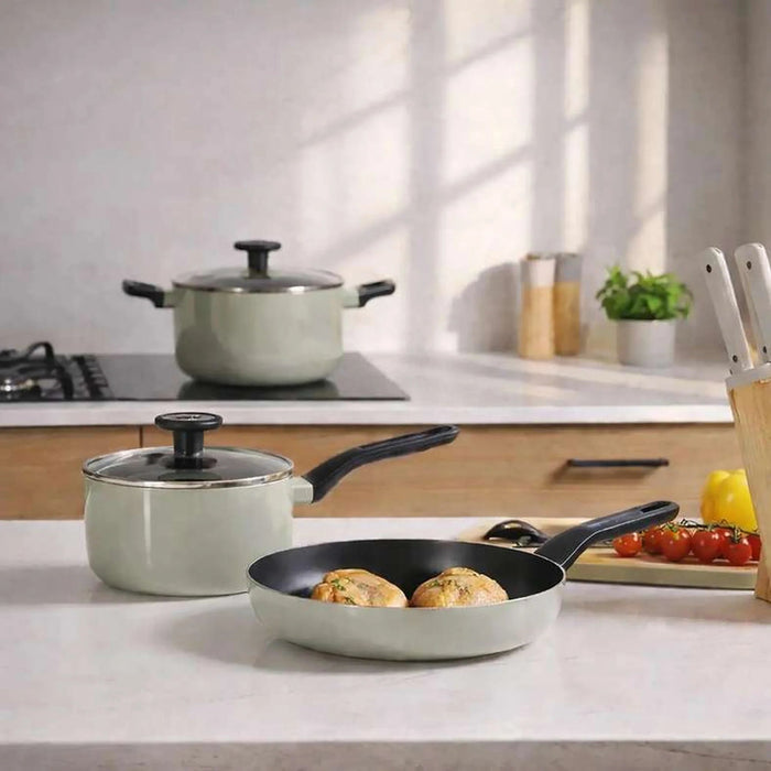 Berghoff Glints 5-Piece Cookware Set - Sage Pan Home