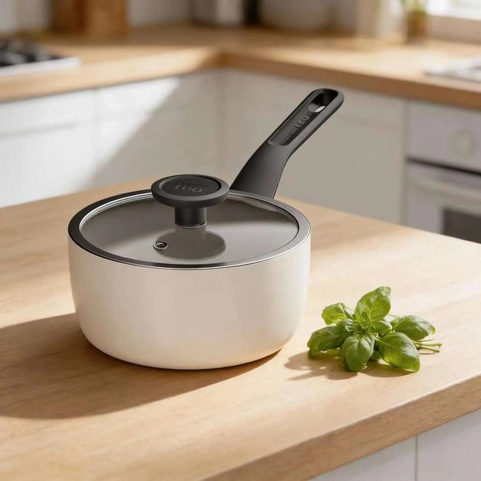 Berghoff Glints Sauce Pan With Lid Dia18Cm - Cream Pan Home