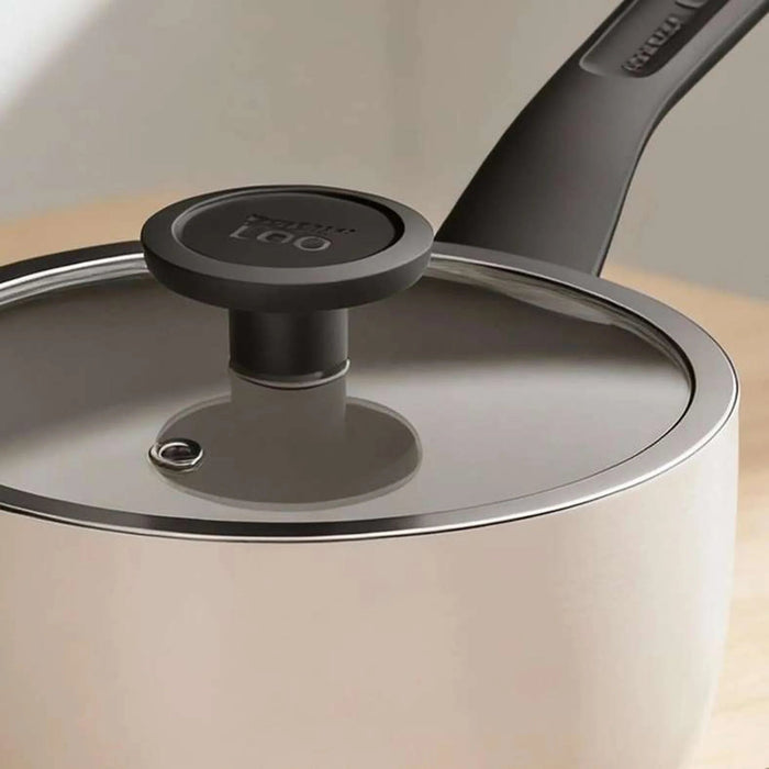 Berghoff Glints Sauce Pan With Lid Dia18Cm - Cream Pan Home