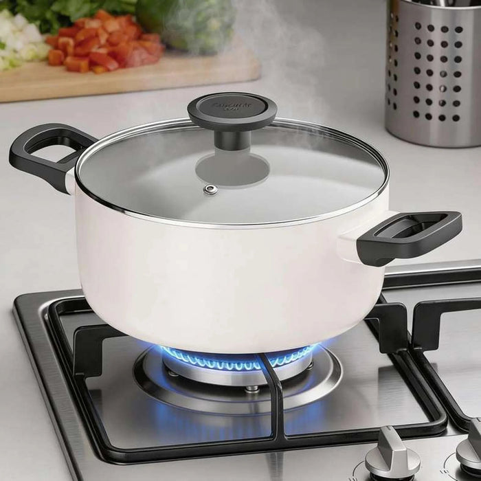 Berghoff Glints Stock Pot With Lid Dia20Cm - Cream Pan Home
