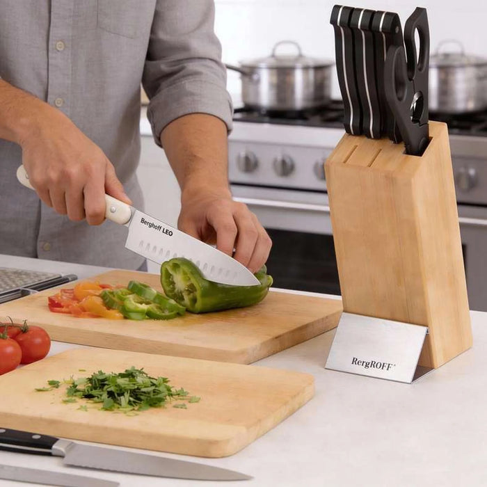 Berghoff Pica 7-Piece Knife Block Set - Black Pan Home