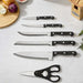 Berghoff Pica 7-Piece Knife Block Set - Black Pan Home