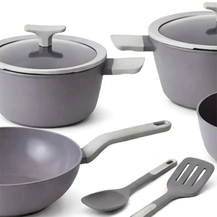 Berghoff Shadow 9-Piece Cookware Set - Grey Pan Home