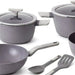 Berghoff Shadow 9-Piece Cookware Set - Grey Pan Home