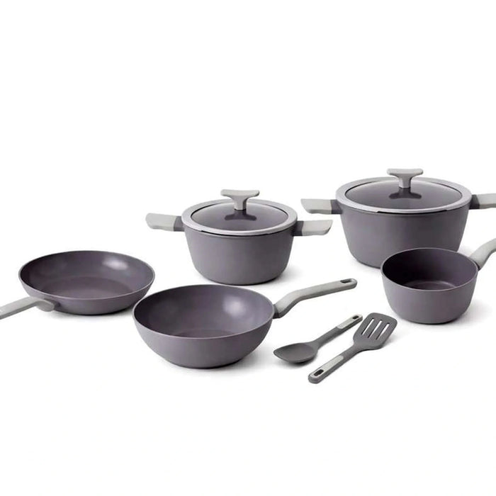 Berghoff Shadow 9-Piece Cookware Set - Grey Pan Home