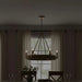 Bermas 6-Light E14 Corn Leaf Rope Chandelier 74X66Cm - Natural/Brass Pan Home