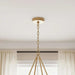 Bermas 6-Light E14 Corn Leaf Rope Chandelier 74X66Cm - Natural/Brass Pan Home