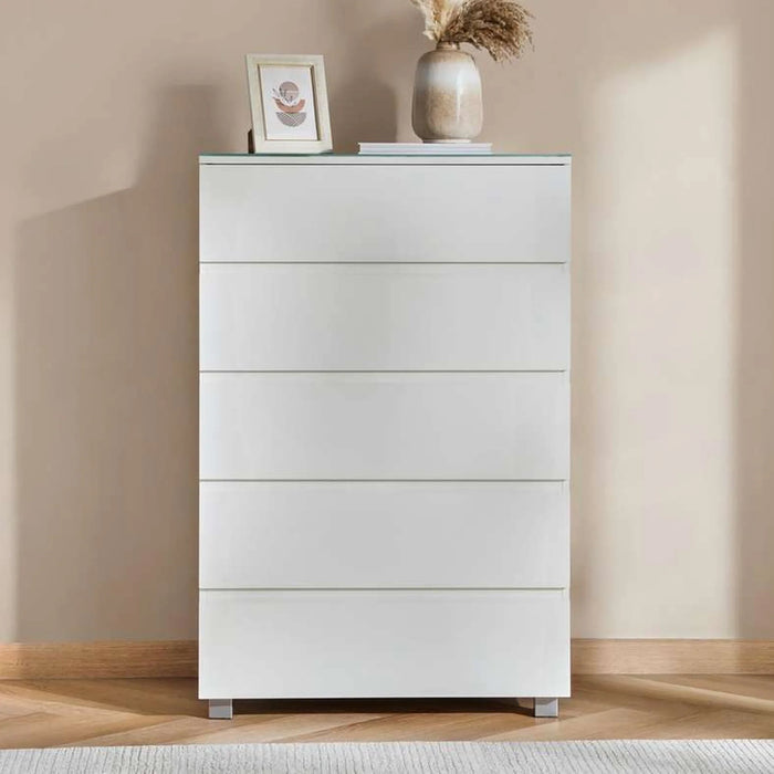 Berna Chest Of Drawer - White
