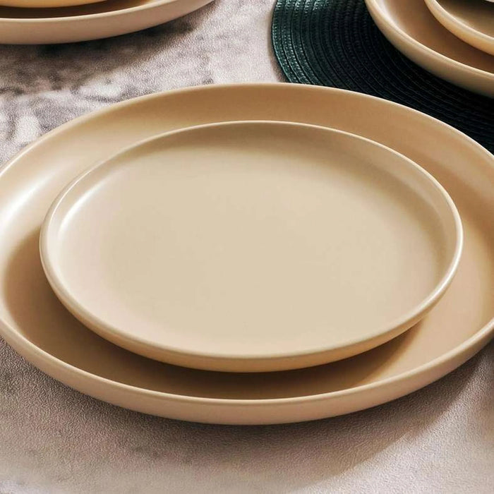 Bevin 18-Piece Stoneware Dinner Set -Cream