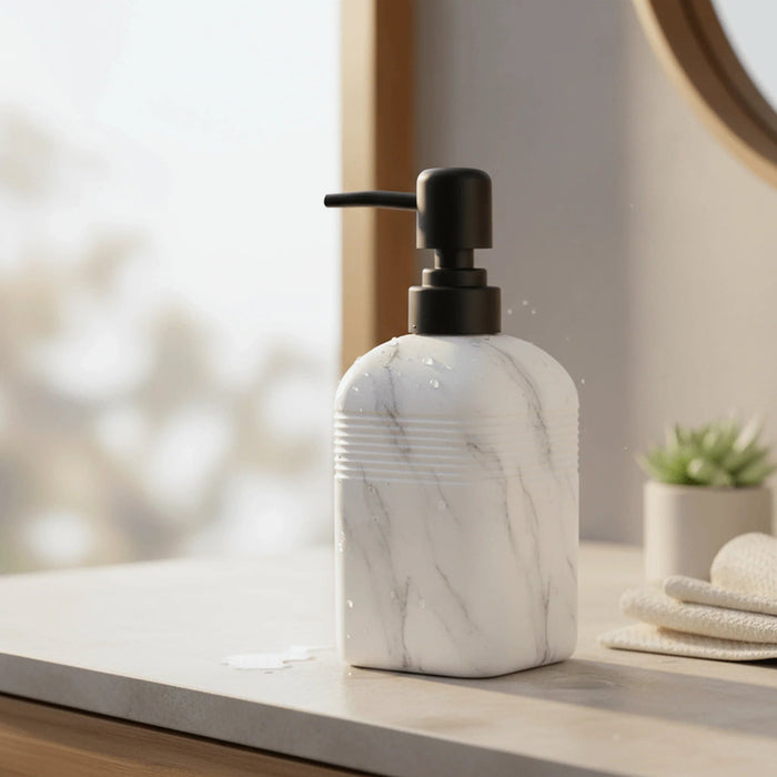 Bia Soap Dispenser 8X8X18Cm - White Pan Home