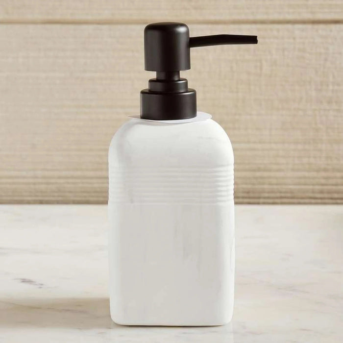 Bia Soap Dispenser 8X8X18Cm - White Pan Home