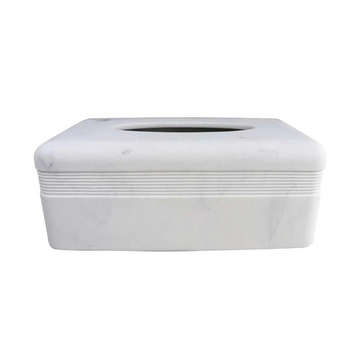 Bia Tissue Box Cover  26X14.5X10.5Cm - White Pan Home