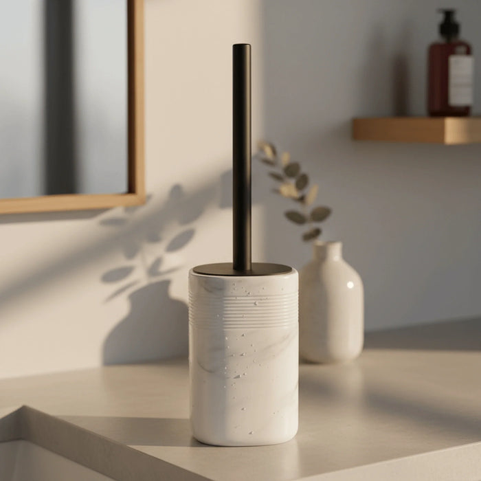 Bia Toilet Brush With Holder  9.5X9.5X15.5Cm - White
