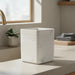 Bia Waste Bin 21.5X21.5X25.5Cm  - White Pan Home
