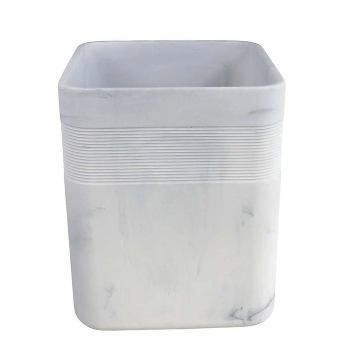 Bia Waste Bin 21.5X21.5X25.5Cm  - White Pan Home