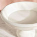 Bialy Wooden Footed Decor Bowl With Paper Mache Finish 30X30X16Cm - Off White Pan Home
