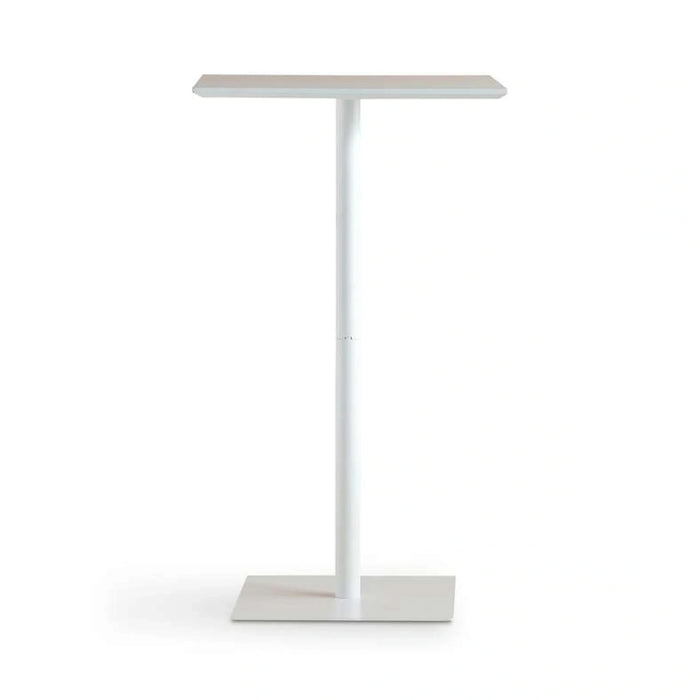 Bian 2 Seater Bar Table Square Wood - White