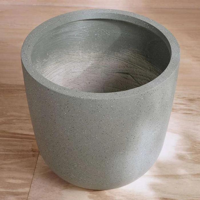 Bianca Polyresin Planter 28X28X26Cm- Grey Pan Home