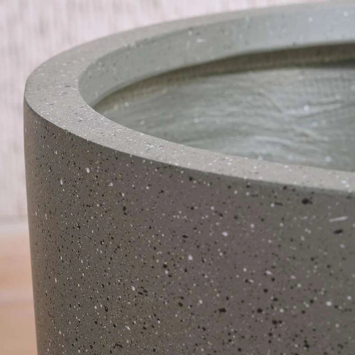 Bianca Polyresin Planter 43X43X43Cm- Grey Pan Home