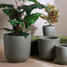 Bianca Polyresin Planter 43X43X43Cm- Grey Pan Home